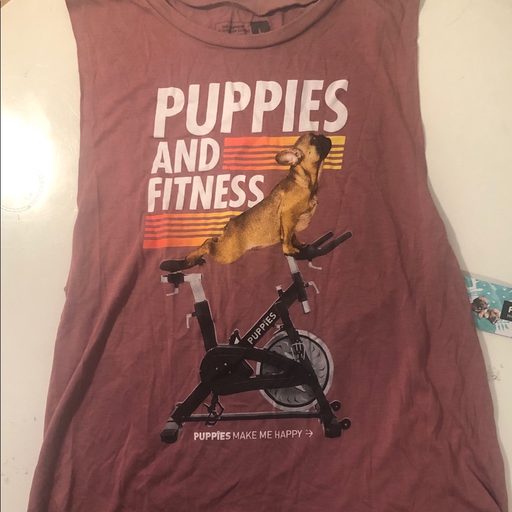 Puppies Make Me Happy tank top